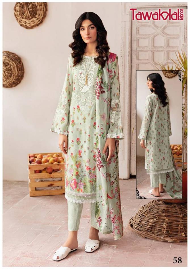 Mehroz Vol 6 By Tawakkal Heavy Karachi Cotton Dress Material Wholesale Price In Surat
